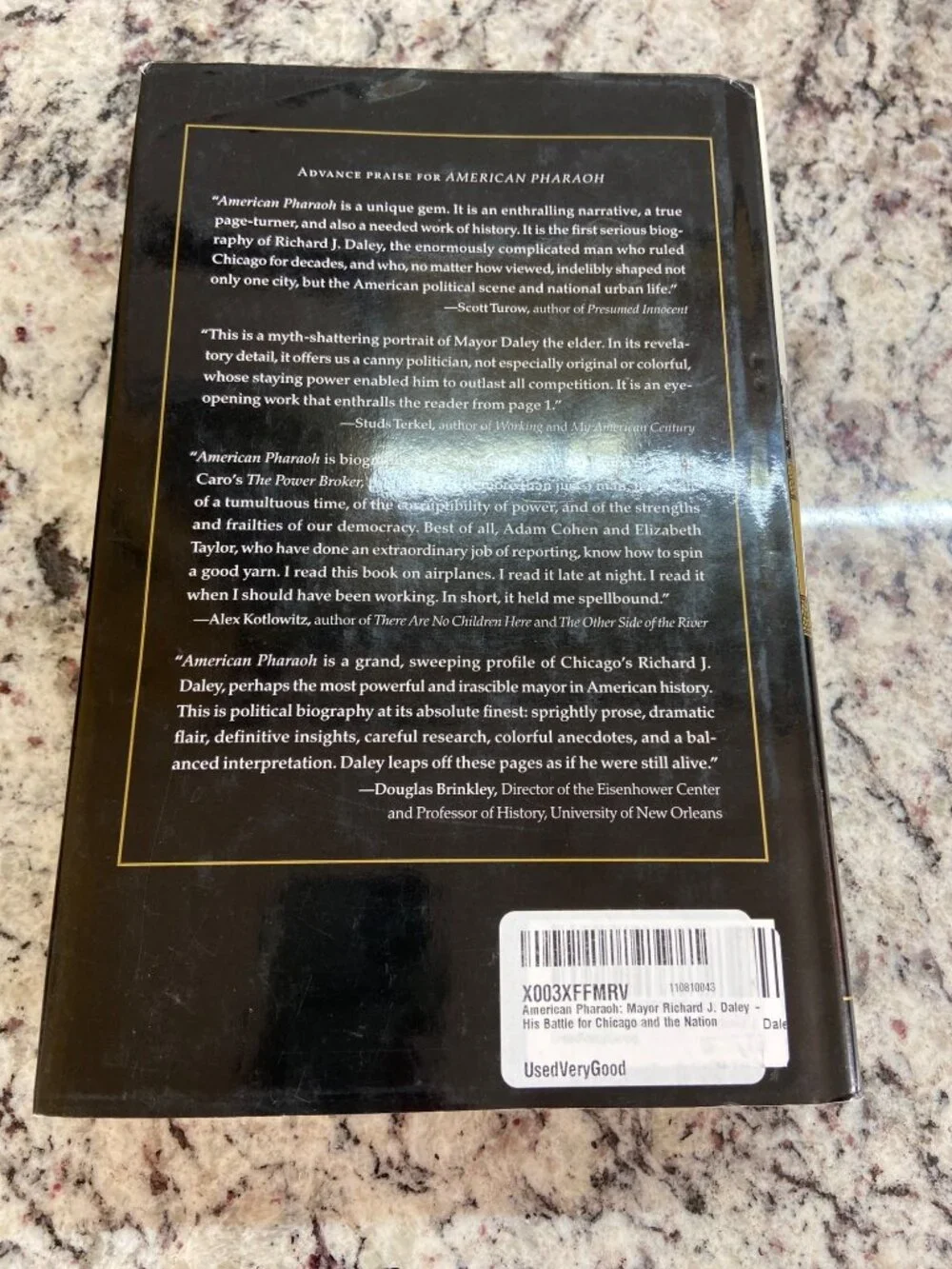 American Pharaoh Richard J Daley Chicago 2000 1st Edition HC DJ Cohen Taylor